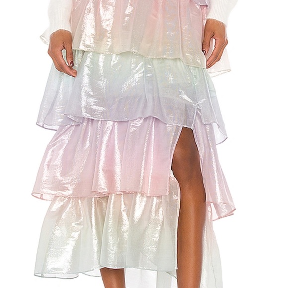 OLIVIA RUBIN Tilly skirt pastel ombré metallic - Picture 2 of 7